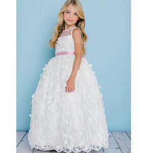 Rosebud Flower Girl Style 5133 Size 6 in Blush